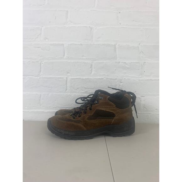 Lands' End Boots Men's Hiking Ankle Booties Round Toe Suede Brown Size 8 - Picture 2 of 7